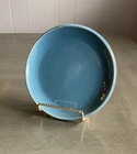 Vintage McCoy USA Pottery  Blue  Plate  6.5” Mid Century Stoneware