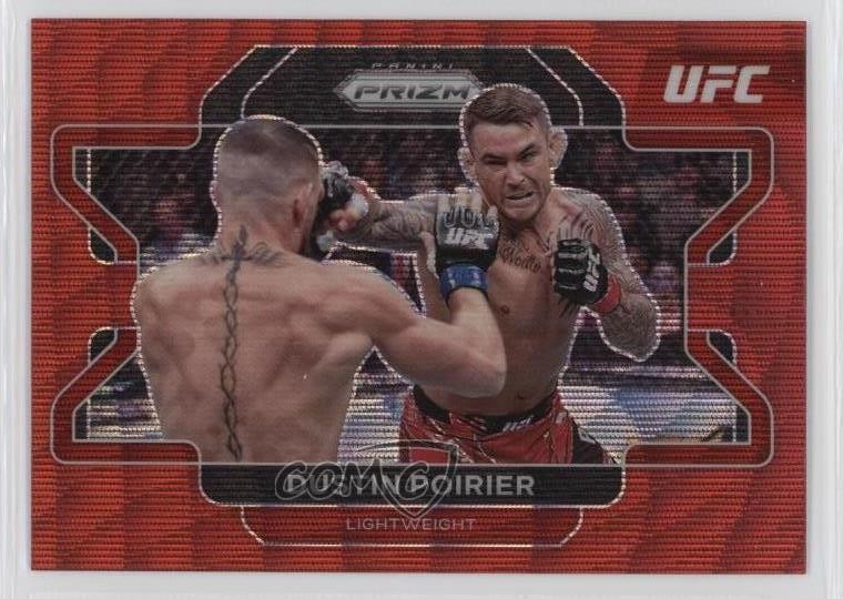 2022 Panini Prizm UFC Ruby Wave Prizm Dustin Poirier #21 0u5r