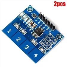 2Pcs Arduino Digital Touch Sensor Module TTP224 4-Way Capacitive Touch Switch fz
