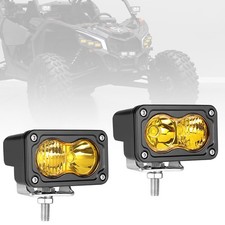 2x 3inch LED Light Cube Bar Spot Flood Pods Driving Fog Lamp Offroad ATV UTV 4WD