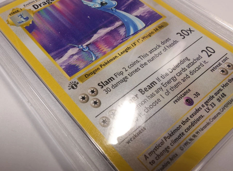 PSA 9 MINT 1999 Pokemon 1st Edition 18/102 Shadowless Dragonair Base Set #57202B - Image 4 of 4