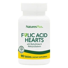 Nature's Plus Folic Acid Hearts 90 Tablet