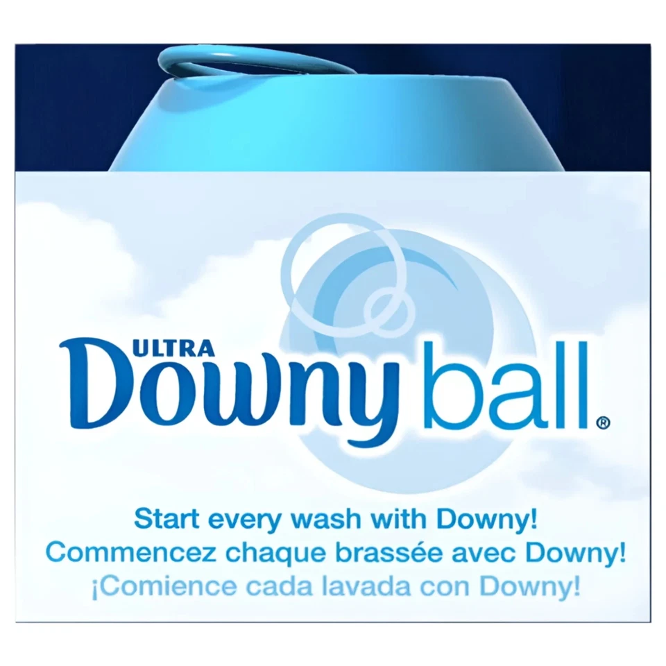 Dispensador Automático Downy Bola Downy Suavizante de Tela Dispensador Contenedor Azul Foto 2 de 4