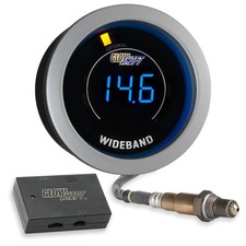 Glowshift Digital Wideband Airfuel Gauge Kit W O2 Sensor Tinted Series 52mm