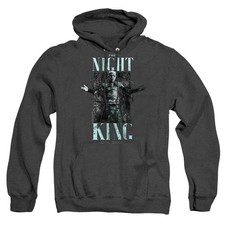 Game Of Thrones The Night King Mens Heather Hoodie Black Officially Licensed