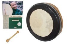 Roosebeck Tunable Bodhran Drum w/ Dampening Ring  Book/CD  Tipper