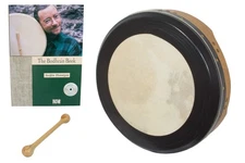 Roosebeck Tunable Bodhran Drum w/ Dampening Ring + Book/CD & Tipper