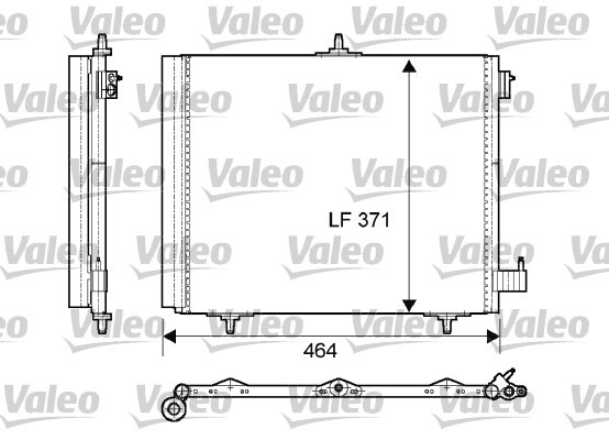 Valeo 814095 Kondensator, Klimaanlage FÜR CitroËN DS Opel Peugeot Vauxhall-image