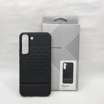 Caseology Samsung Galaxy S22 Hülle Parallax 3D Hexa Cube - Matt Schwarz ACS04009
