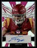 2022 Leaf Valiant Travis Dye Portrait Autographs Pink #/7 auto card