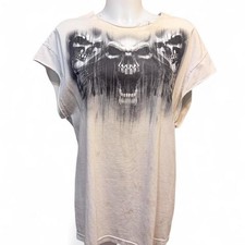 0038 Thrashed Skull sleeveless tshirt