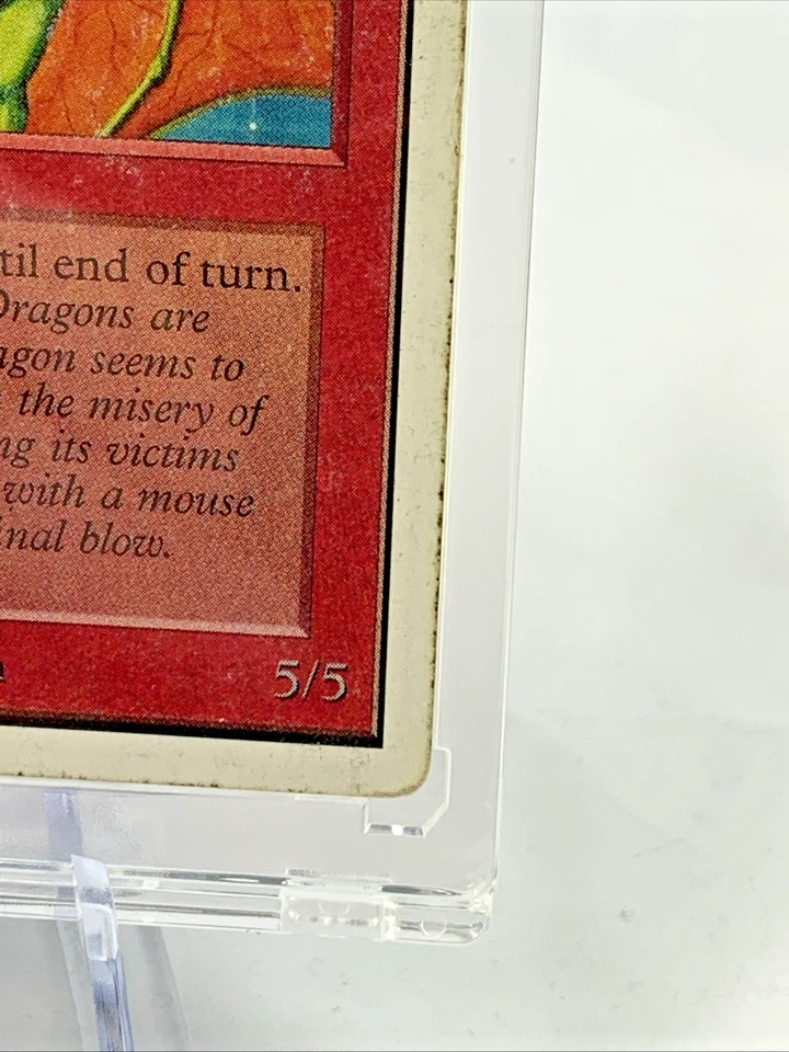 SHIVAN DRAGON UNLIMITED – Vintage MTG Magic the Gathering Card in Holder - Image 4 of 4