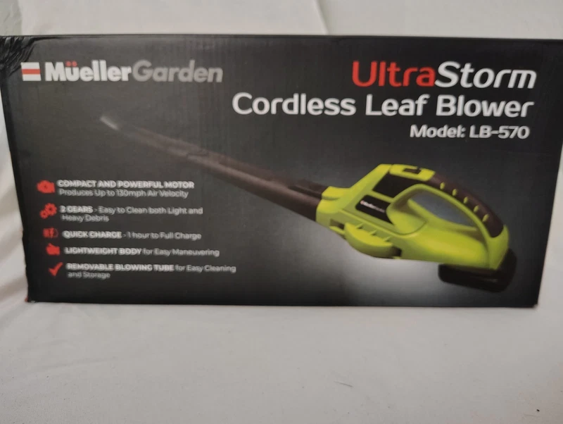 Mueller Ultra Cordless Leaf Blower, 140mph 20 V Powerful Motor, Electric Leaf Bl