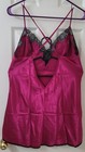 VTG NWOT FREDERICK'S OF HOLLYWOOD Nightie Chemise Slip Dress Fuschia Satin Large — photo 8