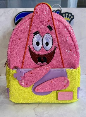 Loungefly Nickelodeon Patrick Star Pailletten Mini Rucksack Brandneu mit Etikett offiziell SpongeBob