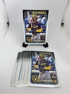 Jackson Chourio 2024 Topps Update Series RC #US155 Rookie Debut - Lot of 15