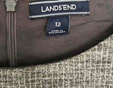 Lands end grey knee high dress size 12