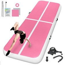 Inflatable Gymnastics Mat 10ft/13ft/16ft/20ft/ Air Tumbling Track Mats 4/8 in...