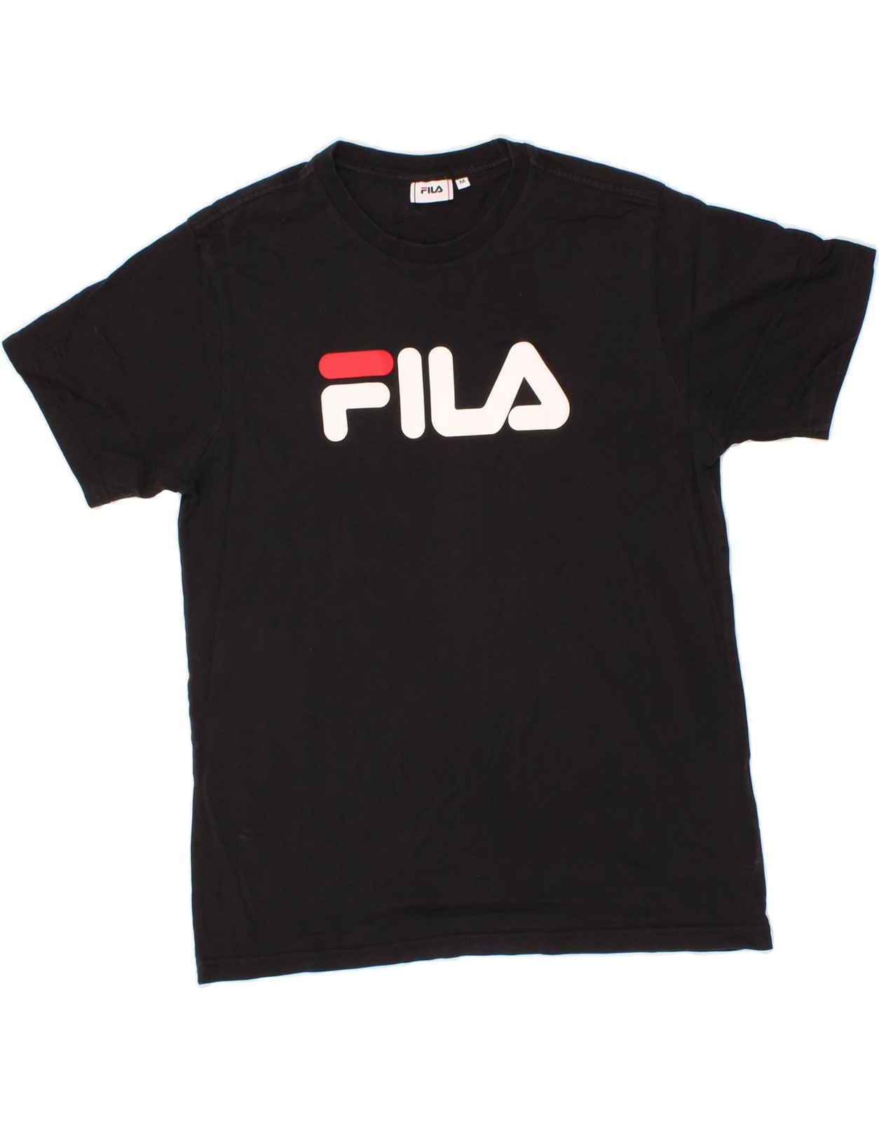 FILA Maglietta Uomo Grafica Top Medium Nero Cotone CI55