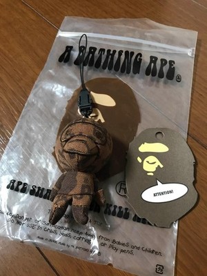 New BAPE BABYMILO Mobile Strap Cleaner Brown Shark Minion