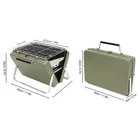 Portable Charcoal BBQ Grill Non Stick High Temp Resistant For Outdoor Cooking E