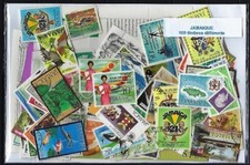 Jamaique 100 timbres différents neufs et oblitérés