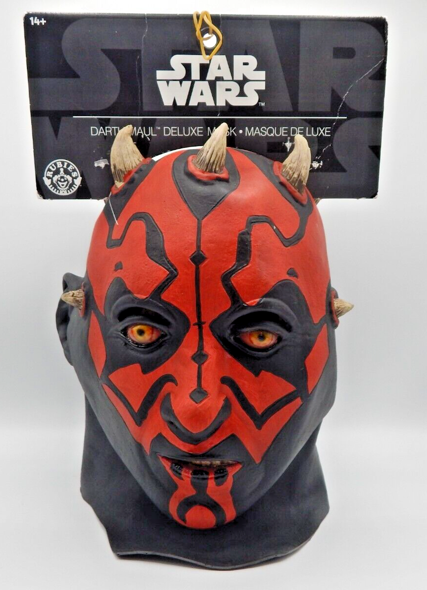 Rubie's Star Wars Darth Maul Deluxe Latex Mask Cosplay Costume