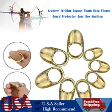Archery 23mm Copper Thumb Ring Finger Guard Protector Gear Bow Hunting