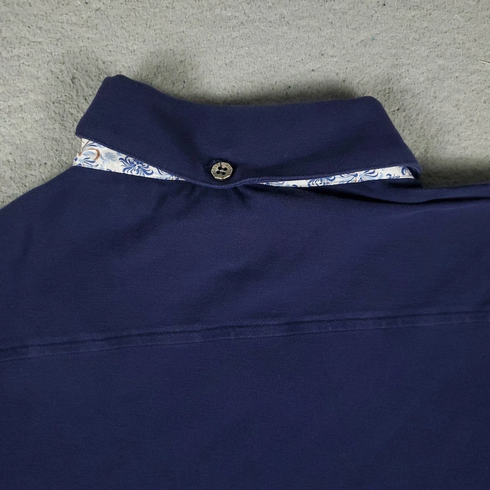 Bogosse Polo Shirt Mens Large 3 Blue Casual Short Sleeve Adult * - Image 4 of 4