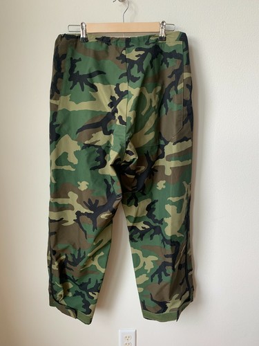 US Army GORETEX Trouser Waterproof Pants Cold Weather Medium Camo Green Military - Picture 4 of 5