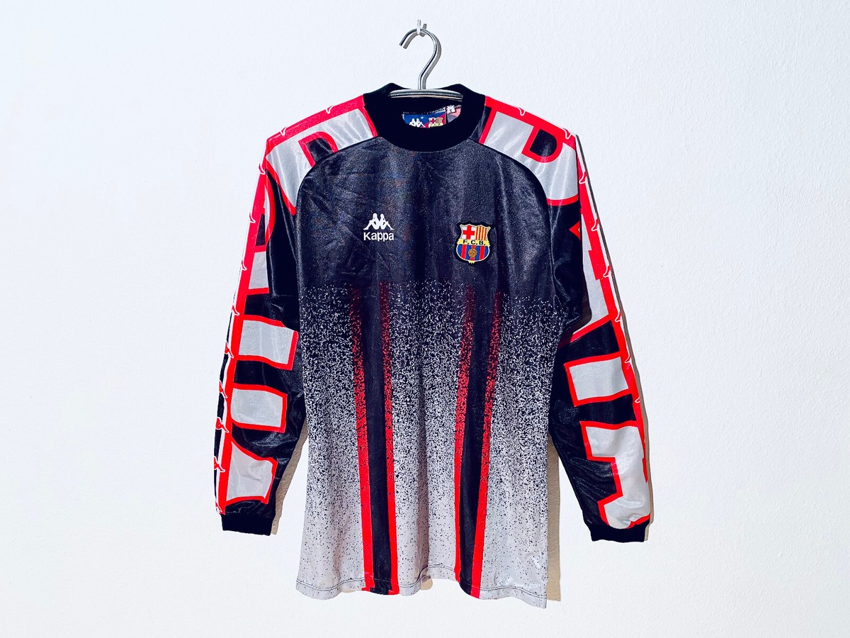 Barcelona Adult S Home Goalkeeper Shirt 1996 - 1997 Kappa | eBay UK