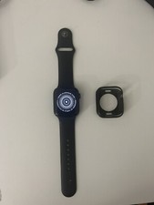 Apple Watch SE 44mm Space Gray Aluminum Case  Black Sport Band  charger