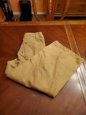 We The FREE PEOPLE Brown CHILL VIBES Dropped WIDE LEG Distressed JEANS 27 NEW