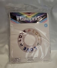 Take Pride "Love is Love" Inflatable Rainbow Pool Float, 33" Diameter