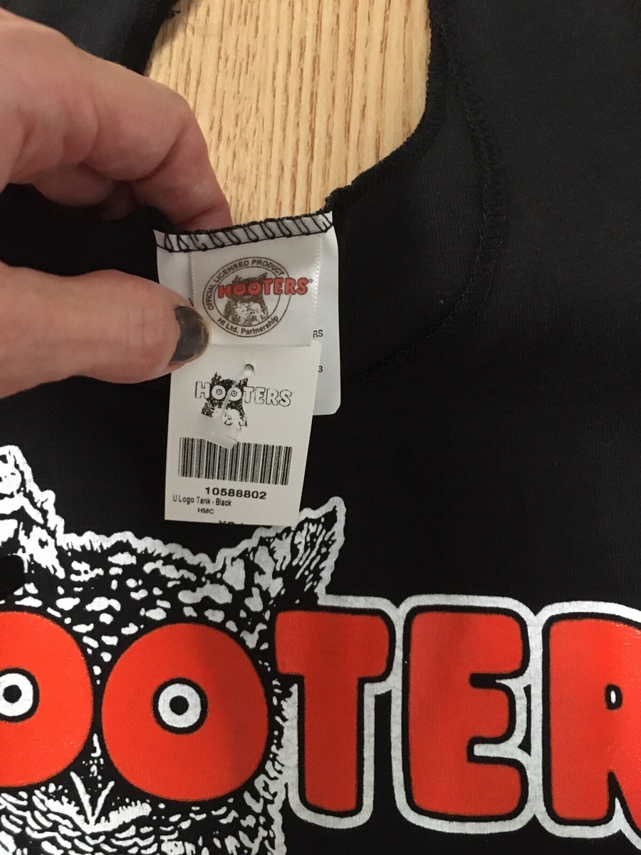 New HOOTERS Girl Authentic Black Uniform Tank Clearwater FLA New HOOTERS Girl Authentic Black Uniform Tank Clearwater FLA