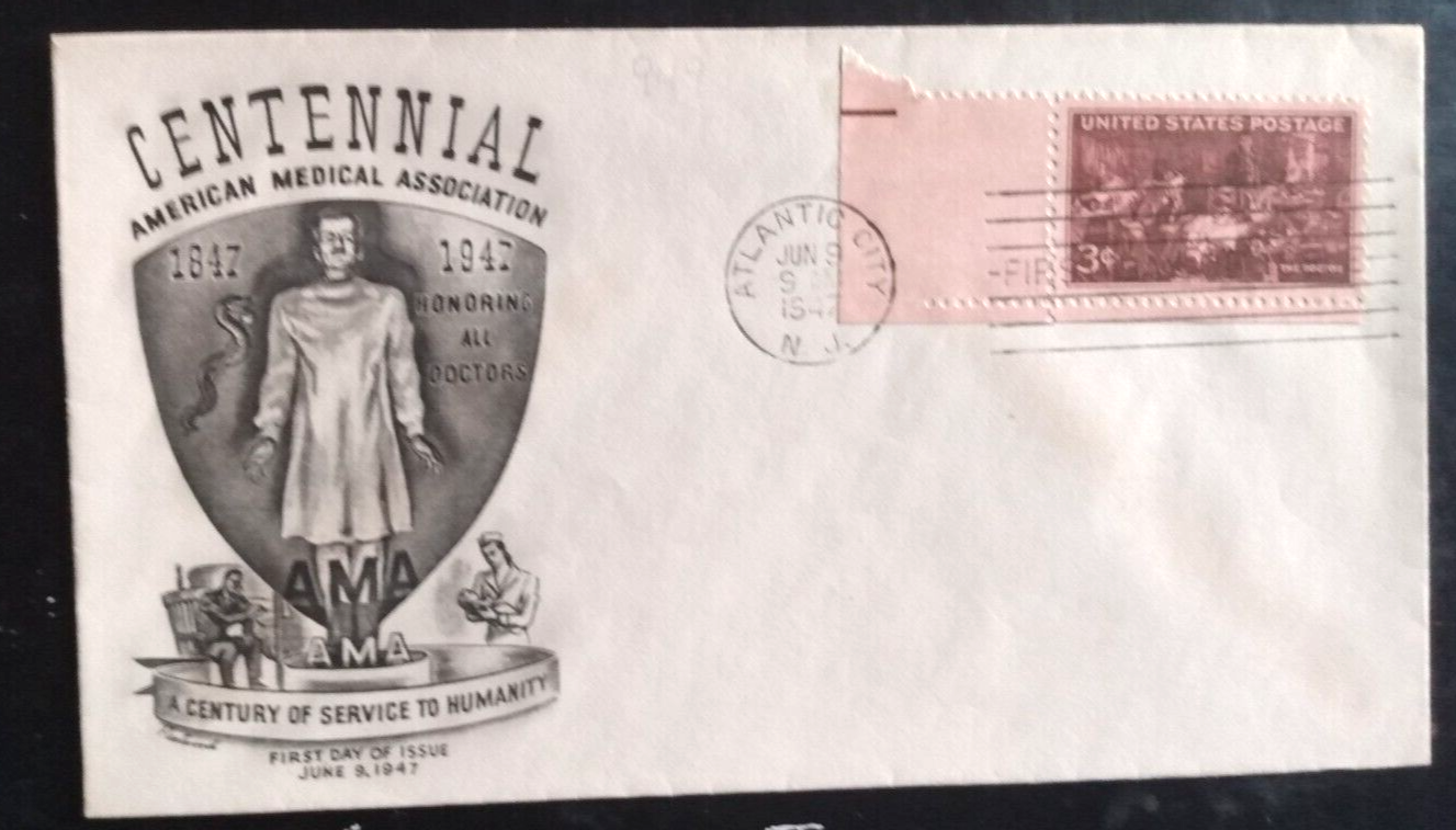 HONORING THE MEDICAL PROFESSION DOCTORS 1947 FLEETWOOD CACHET FDC