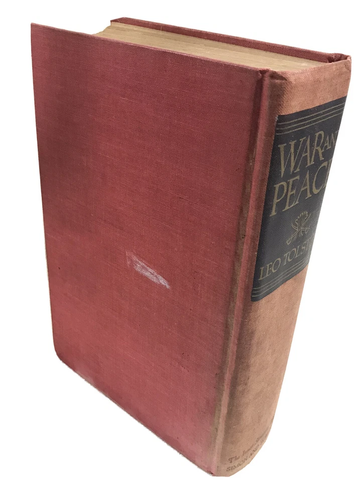 War and Peace Inner Sanctum Edition 1942 First Edition Leo Tolstoy HC - Image 3 of 4