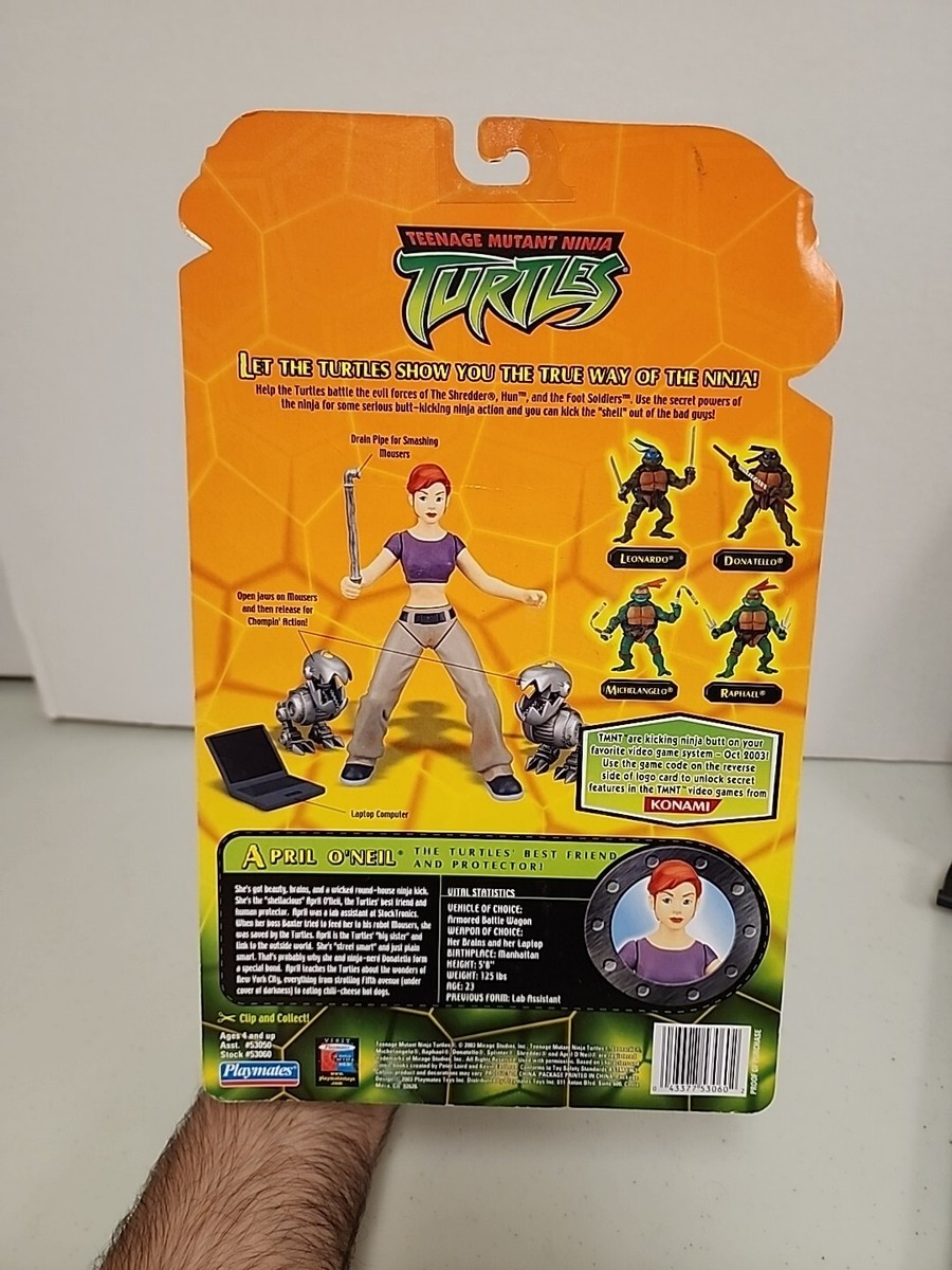 2003 Playmates Teenage Mutant Ninja Turtles April O'Neil Factory