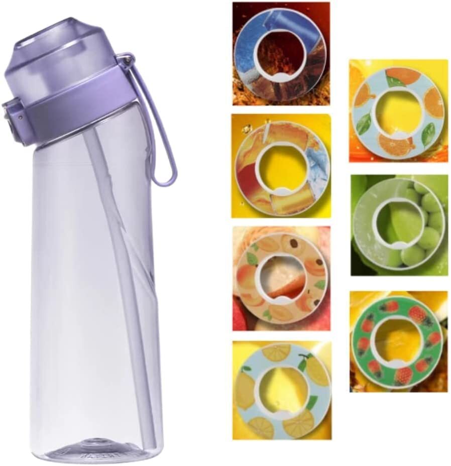 Air Up Water Bottle 650ml With Straw and 7 Flavors Taste Pod Flavored