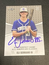 Eli Serrano III Signed 2021 Leaf Perfect Game All American Classic Baseball Card