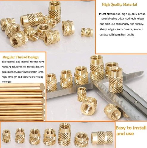 300 Stück Gewindeeinsatz Set M2-M6 für 3D Druck Einpressmutter Gewindeeinsätze - Bild 5 von 11
