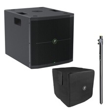 Mackie Thump115S 1400W 15" Powered Subwoofer w/ Slipcover  Speaker Pole Bundle