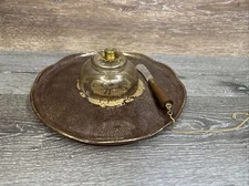 MCM Gald George Briard 11.5”Large Serving Ceramic Butter Plate w/ Lid & Knife