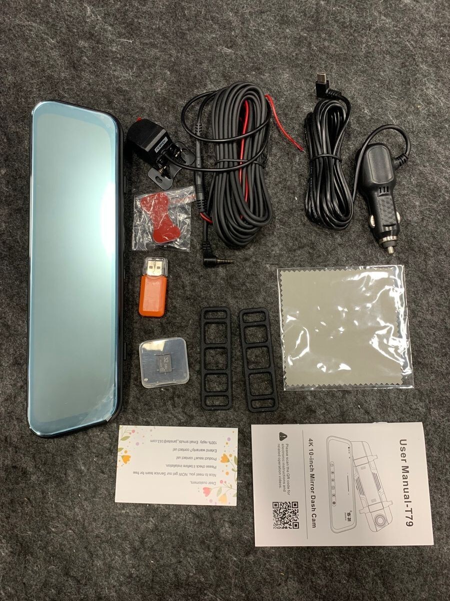 Jansite 4K 10-inch Stream Media Rearview Mirror T79 | eBay