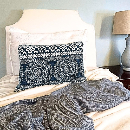 - New/Improved Cotton 'Wrinkle-Free' Cover. Portable Twin XL White Headboard Cus - 第 4/7 張圖片