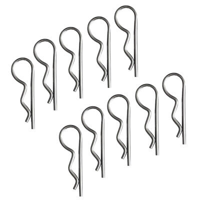 100x Steel R Clips Lynch Hitch Cotter Hair Pin for Tractor Car Trailer Lock