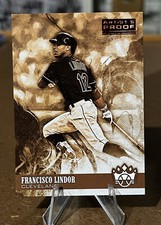 Francisco Lindor 2018 Diamond Kings RED ARTISTS PROOF SEPIA Variation Sp 