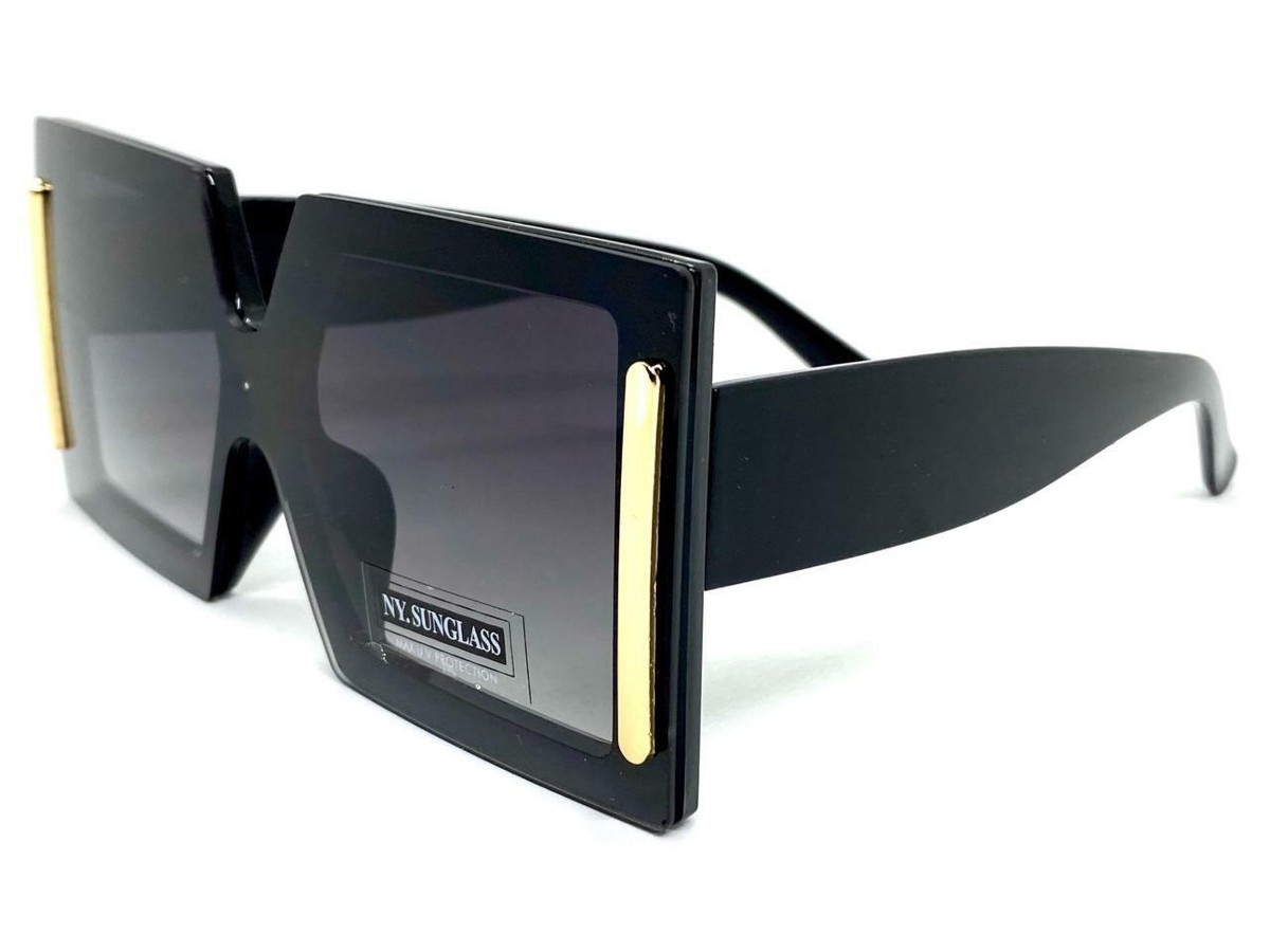Women Oversized Modern Retro Style SUNGLASSES Large Square 