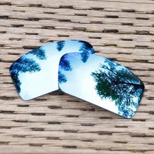 Walleva Mr.Shield Polarized Ice Blue Replacement Lenses for Oakley Gascan