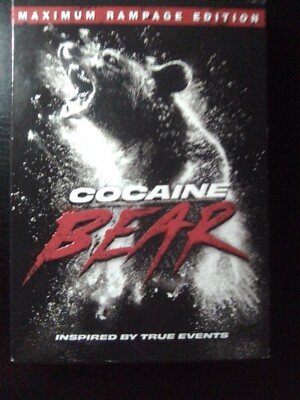 Cocaine Bear (DVD,2023) Maximum Rampage Edition Slipcover